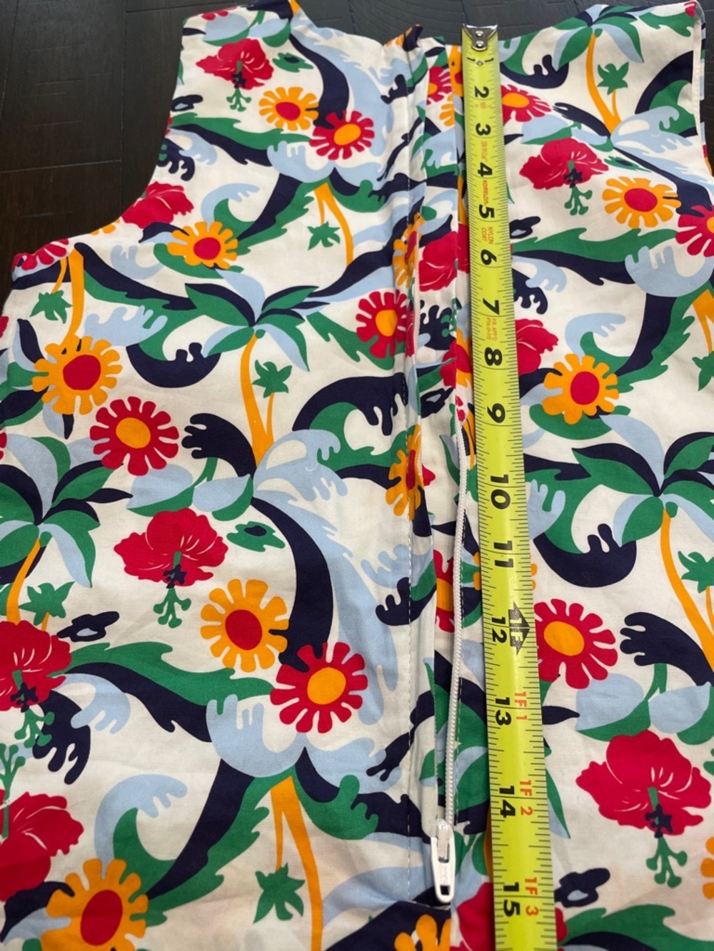 Classic Prep White Floral Shift Dress with shorts size 10 Girl - Picture 8 of 9